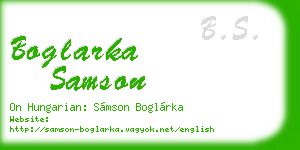 boglarka samson business card
